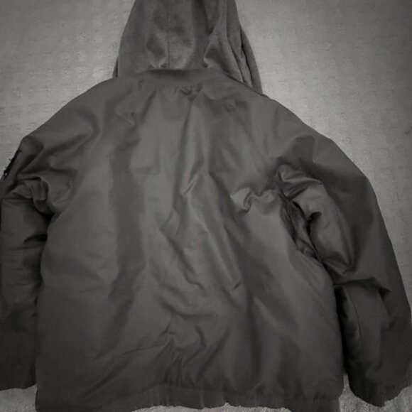 Everlast Vintage Mens Hooded Snap Up Quilted Jacket, Large, Blur/Silver -- Nice! - Picture 10 of 12